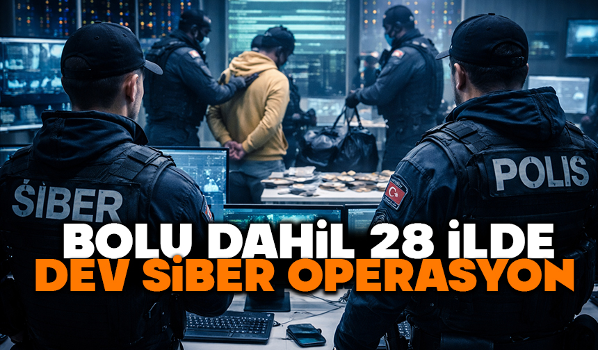 Bolu Dahil 28 İlde Dev Siber Operasyon