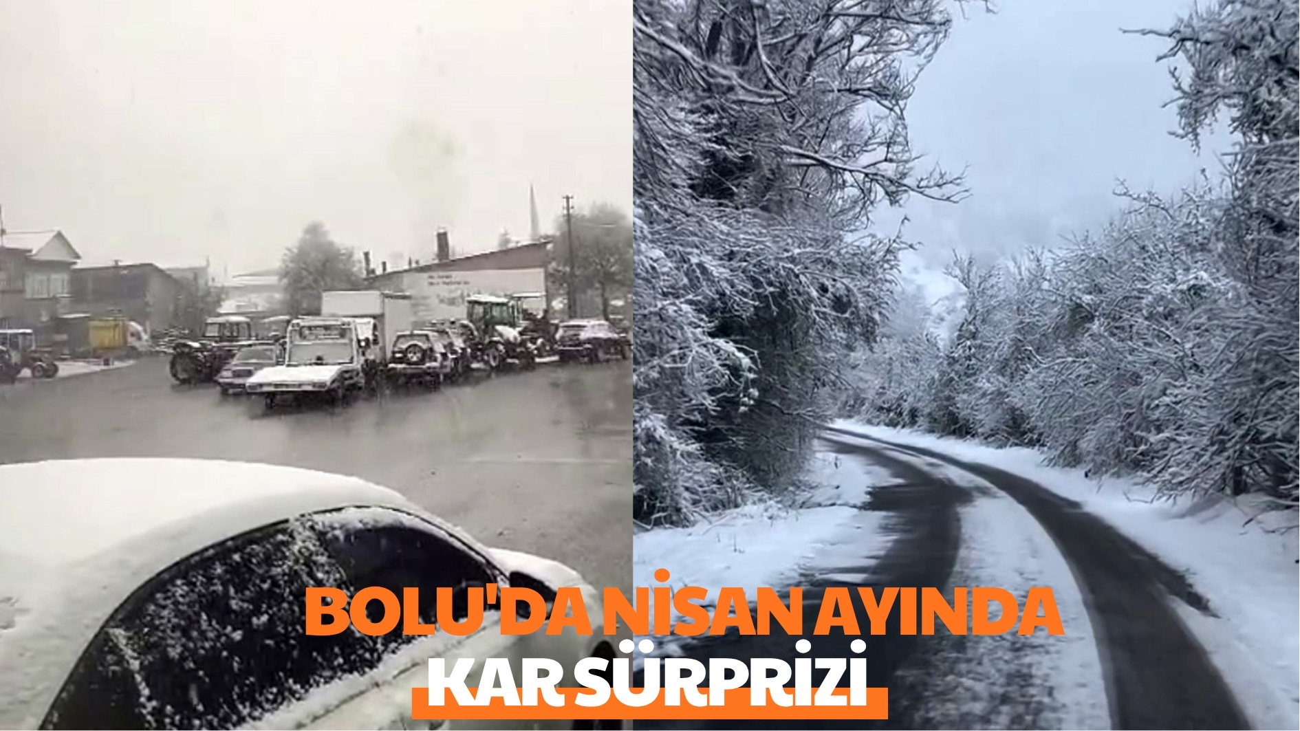 Bolu’da nisan ayında kar sürprizi