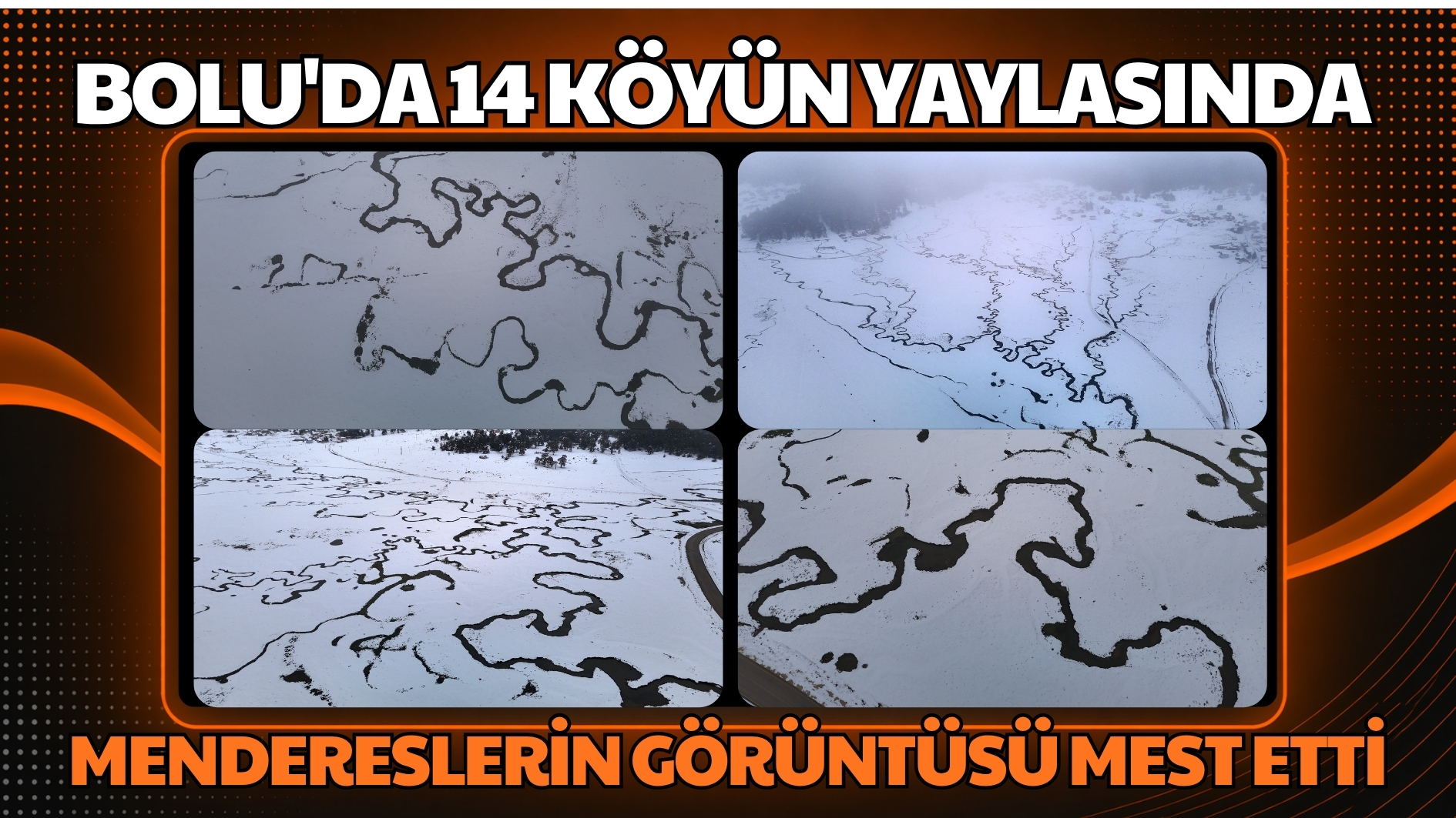 Bolu’da 14 köyün yaylasında mendereslerin görüntüsü mest etti